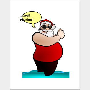 Santa out of work Posters and Art